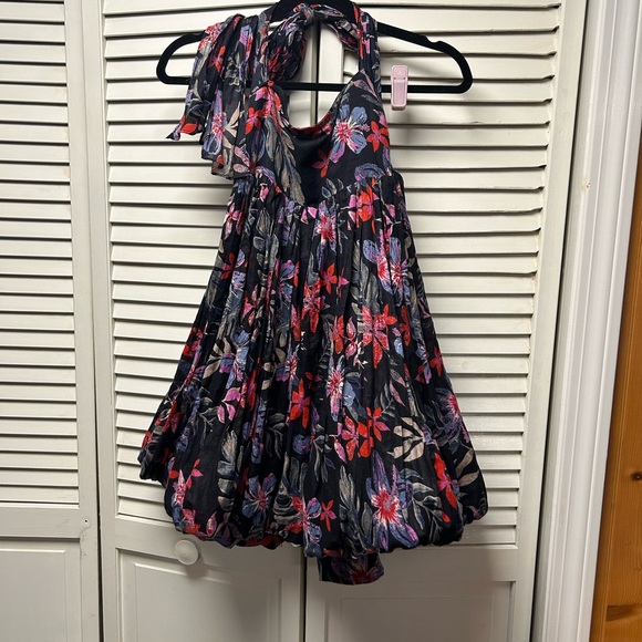 NWOT Free People Mai Tai Multicolor Floral Halter Dress NWOT - Picture 5 of 6